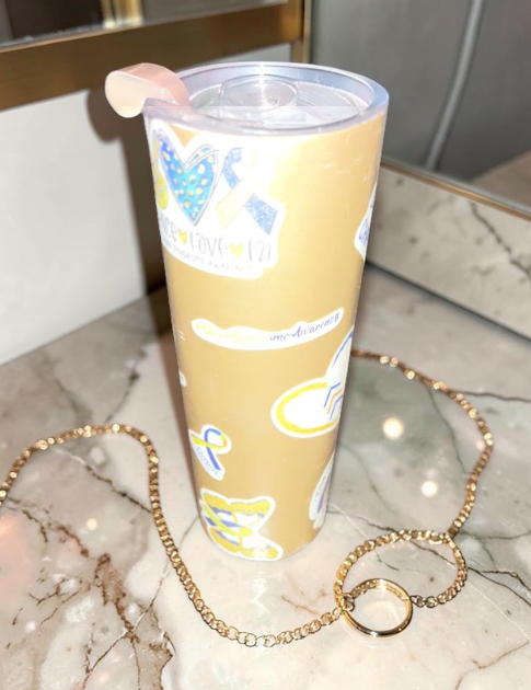 Custom Photo Tumbler with Lid & Straw