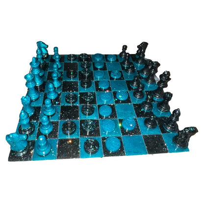 Custom Glitter Chess Set