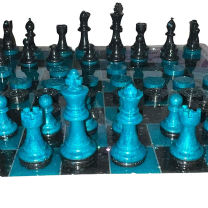 Custom Glitter Chess Set