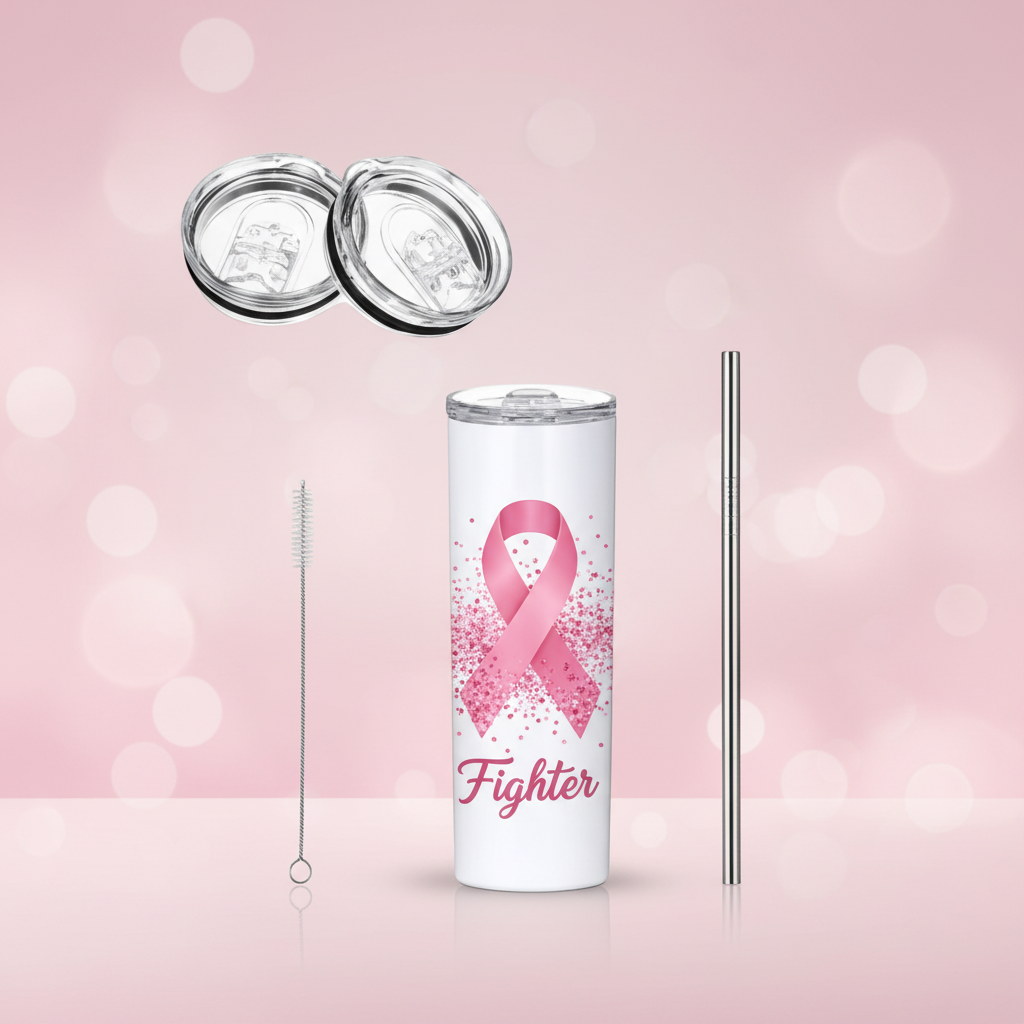 Breast Cancer Fighter Tumbler