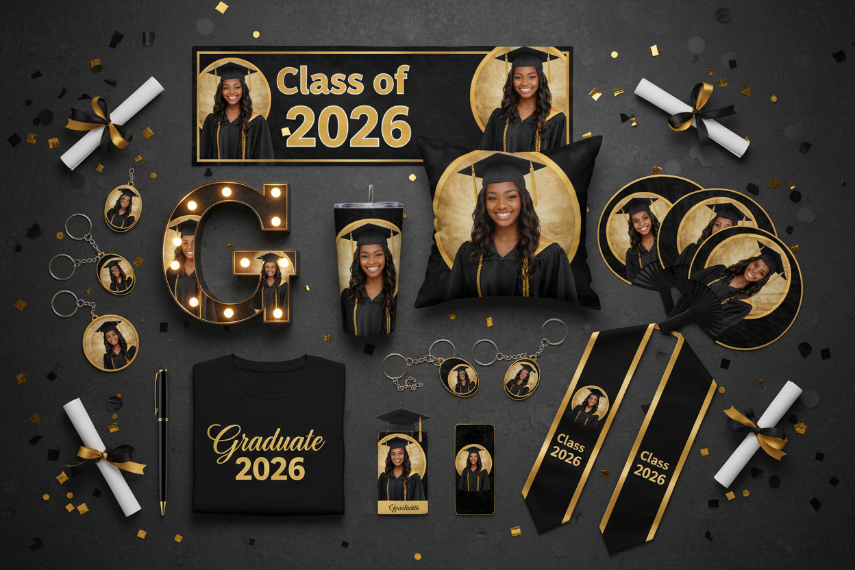 Custom Graduation Gift Set with Graduate Photo