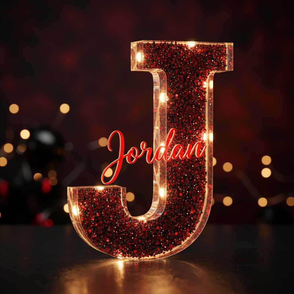 Custom Name Inside LED Letter