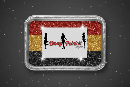 Custom Aluminum Tray & Matching Lighter Set