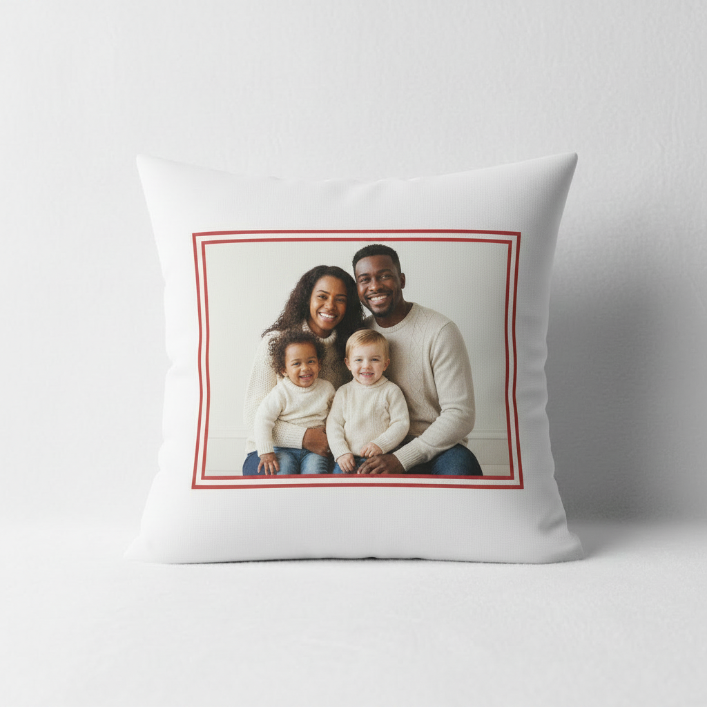 Family Photo Pillow - African American
