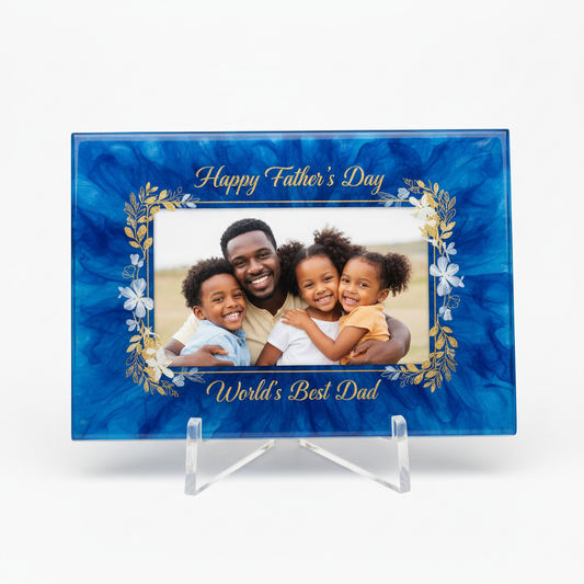 Father's Day Rectangular Frame - African American