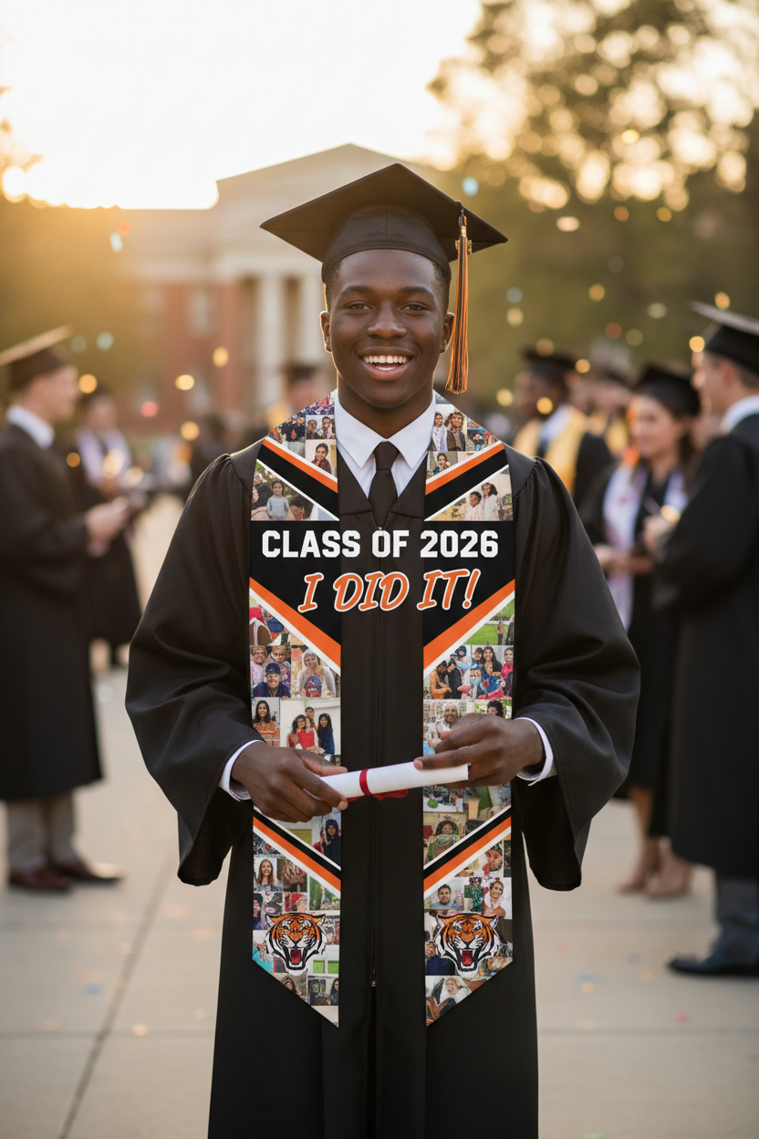Graduation Stole Lifestyle Mockup
