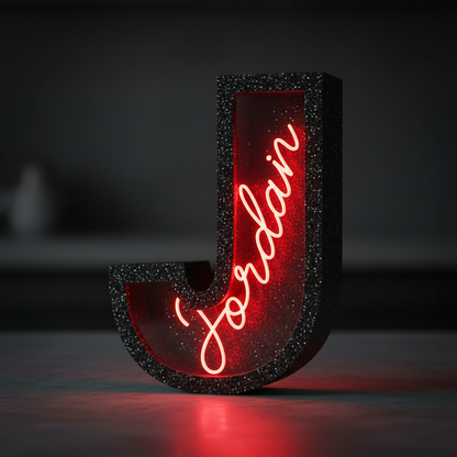 Name Inside LED Letter