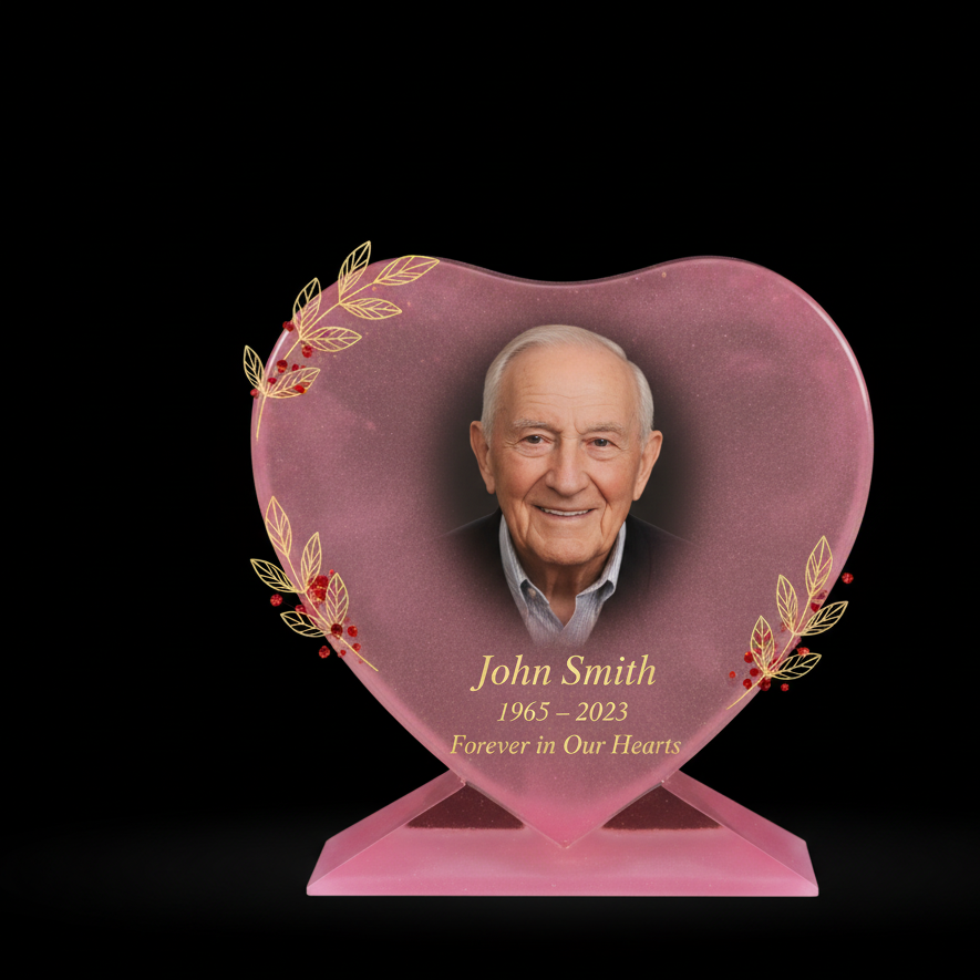 Quay Patrick Designs Memorial Heart with Portrait