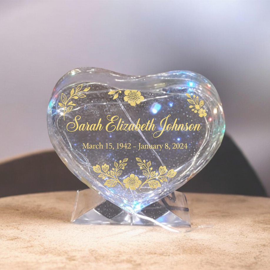 Quay Patrick Designs Name & Dates Heart