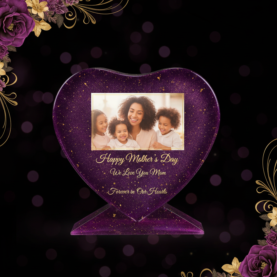Quay Patrick Designs Purple Mother's Day Heart