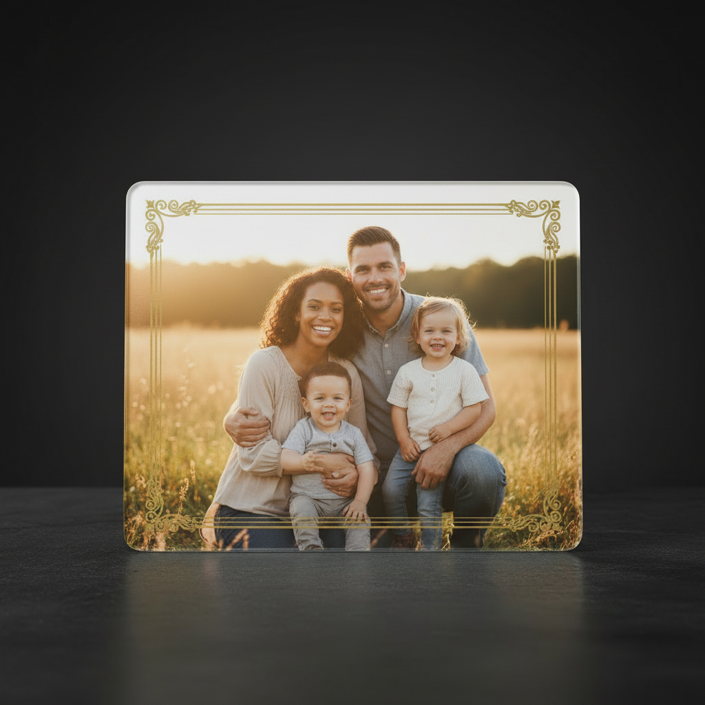 Rectangular Acrylic Block - Black Family