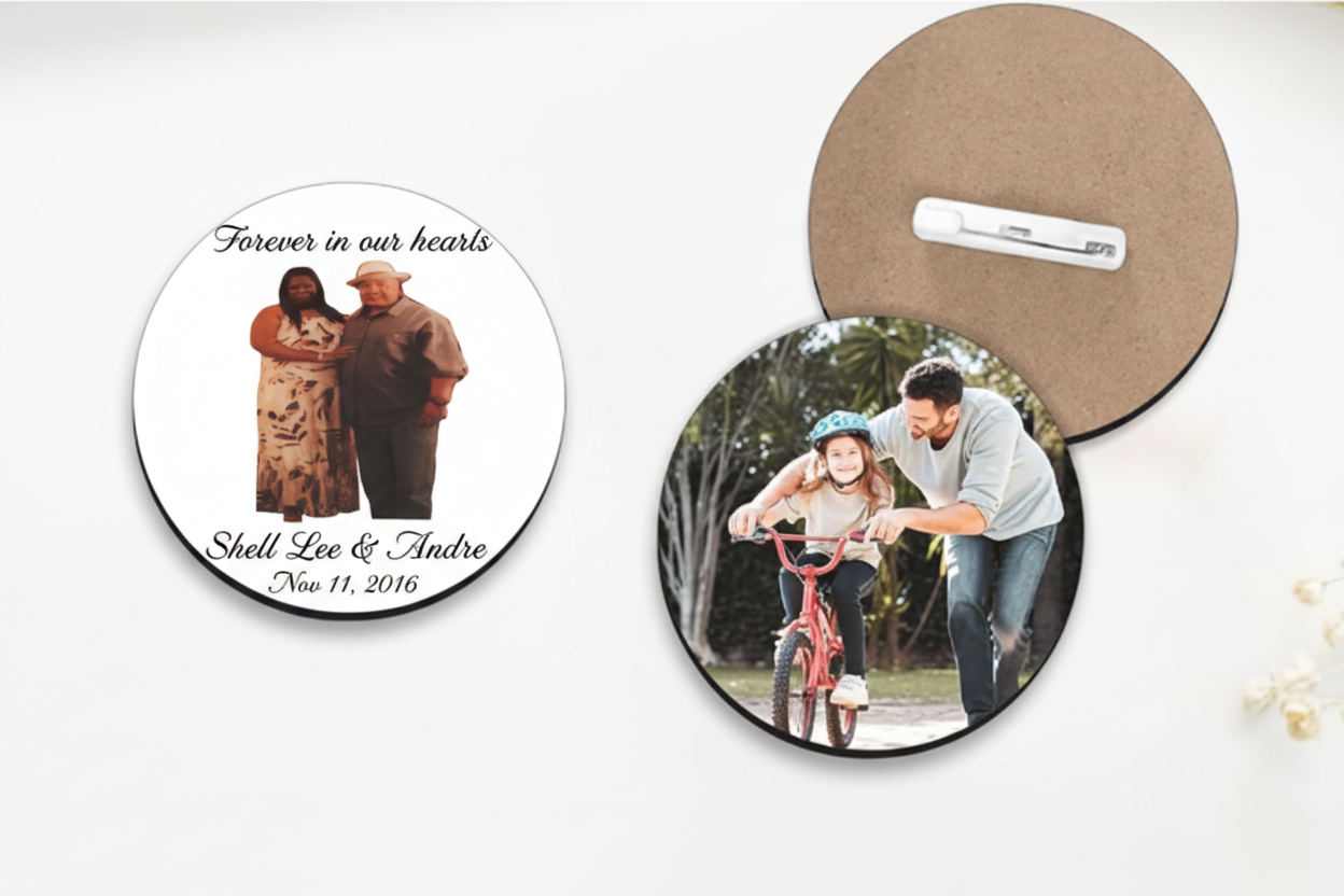 Shell Lee & Andre Memorial Button Pin