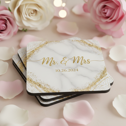 Square Wedding Coasters